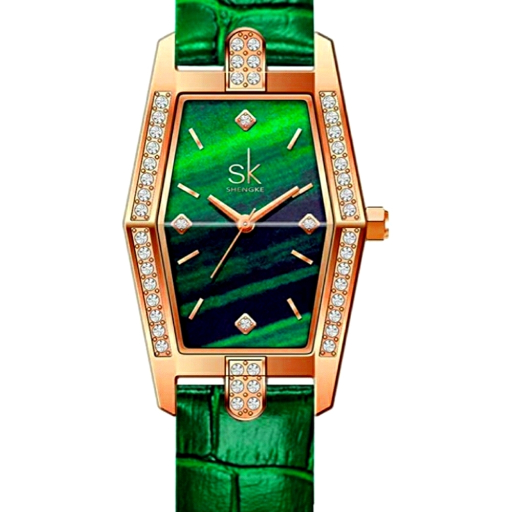  Luxury Square Starry Sky Women Watch leather watc